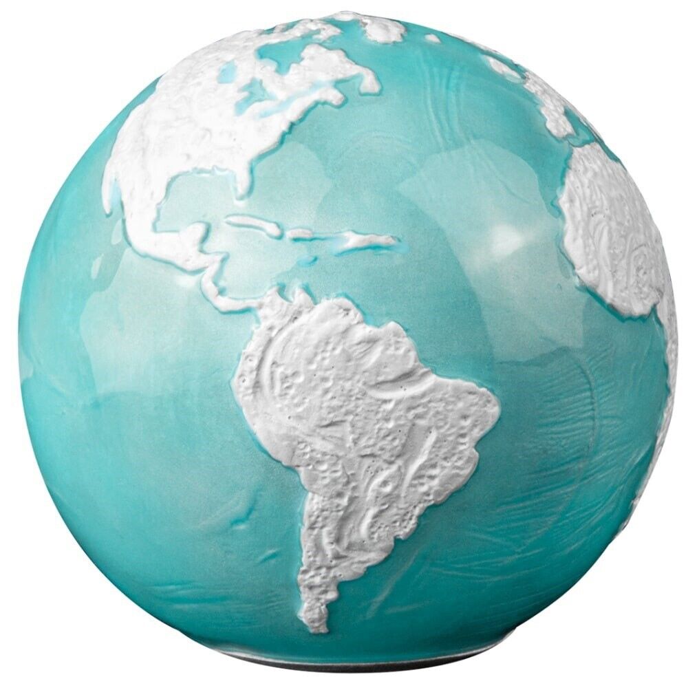 2023 바베이도스 빙하기 지구 3D 색채은화 3온스